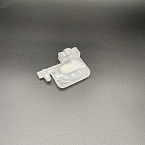 Демпфер печатающей головки DX5 посадка-прямоугольник гайка M6, малый (белый)